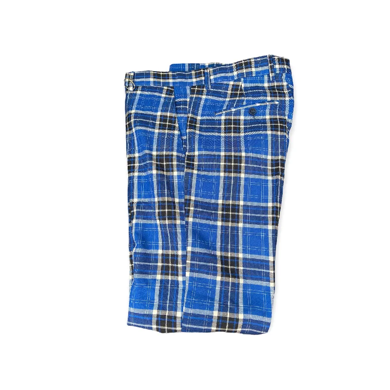 DJ PLUS: Plaid Skinny Dress Pants ON52