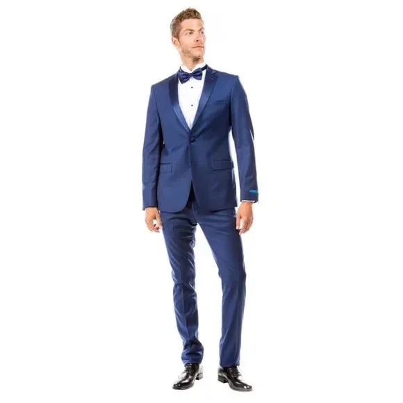 Mens Indigo Tuxedo 2Pc Hybrid Fit By Sean Alexander