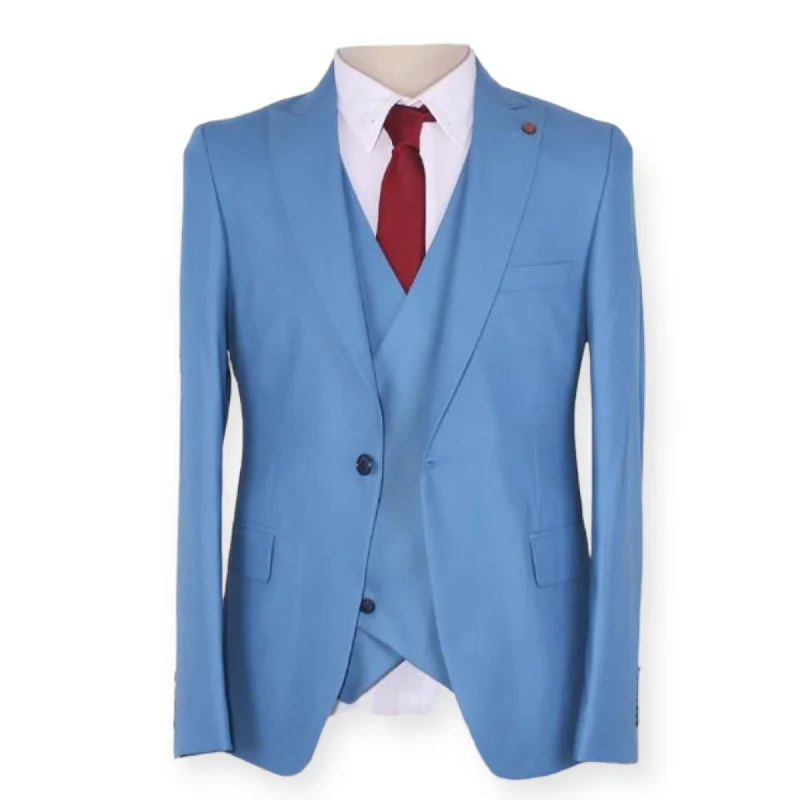 MORRISON ALEXANDER: Solid 3pc. Slim Suit 04