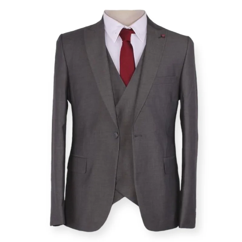 MORRISON ALEXANDER: Solid 3pc. Slim Suit 06