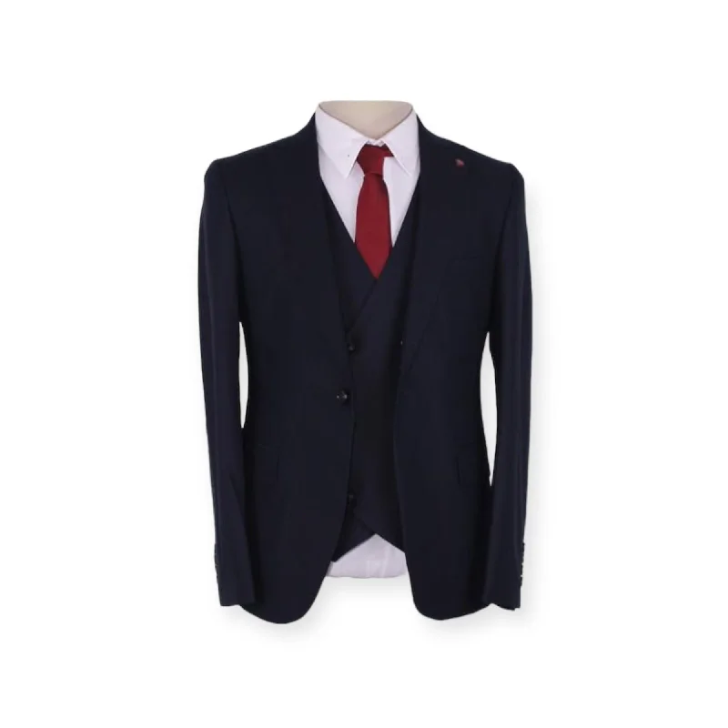 MORRISON ALEXANDER: Solid 3pc. Slim Suit