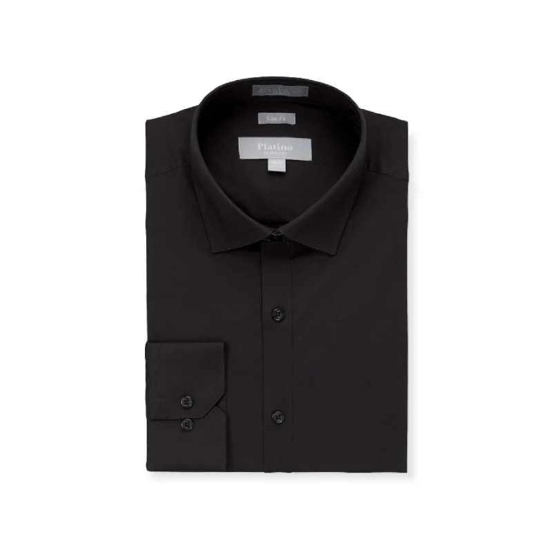 PLATINO: Spandex Slim Fit Dress Shirt