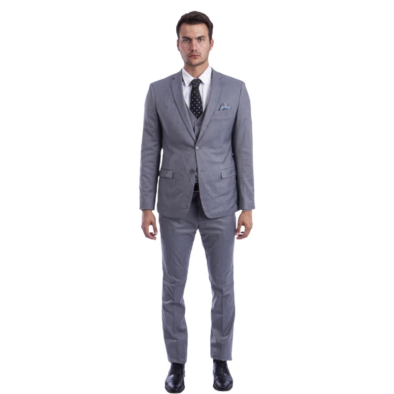 Sean Alexander Solid 3PC. Med. Grey (NEW)