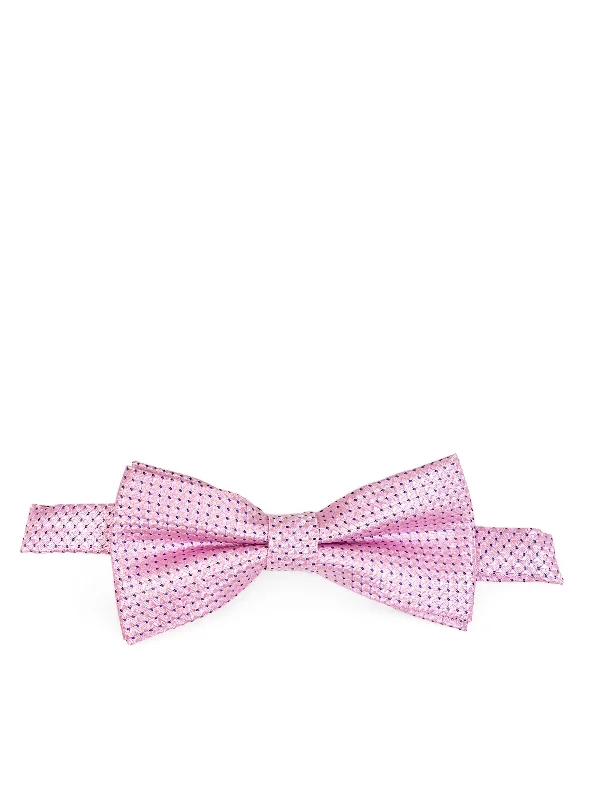 Pink Classic Pindot Bow Tie