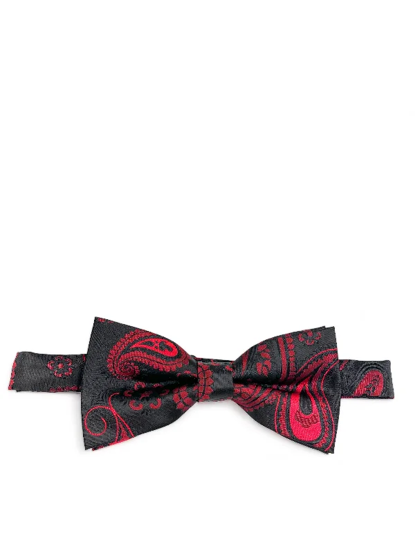 Burgundy Artisan Paisley Bow Tie