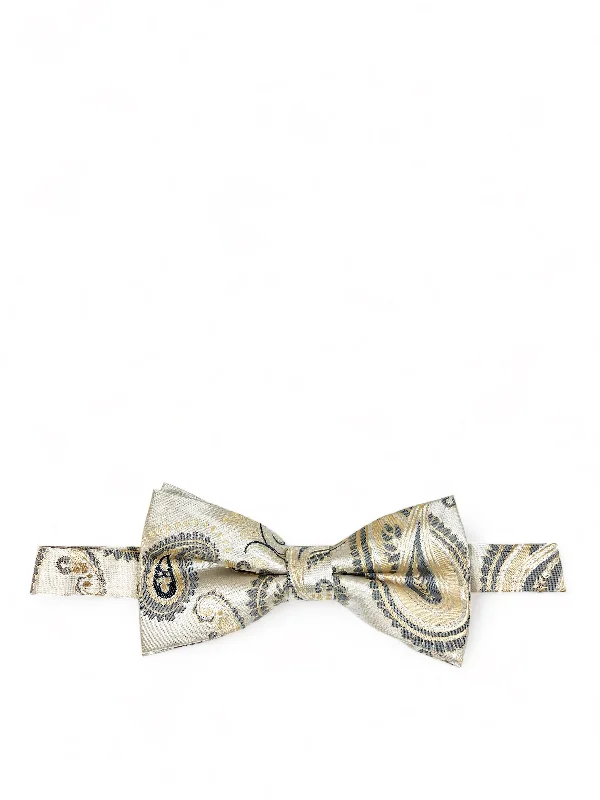 Tan Artisan Paisley Bow Tie