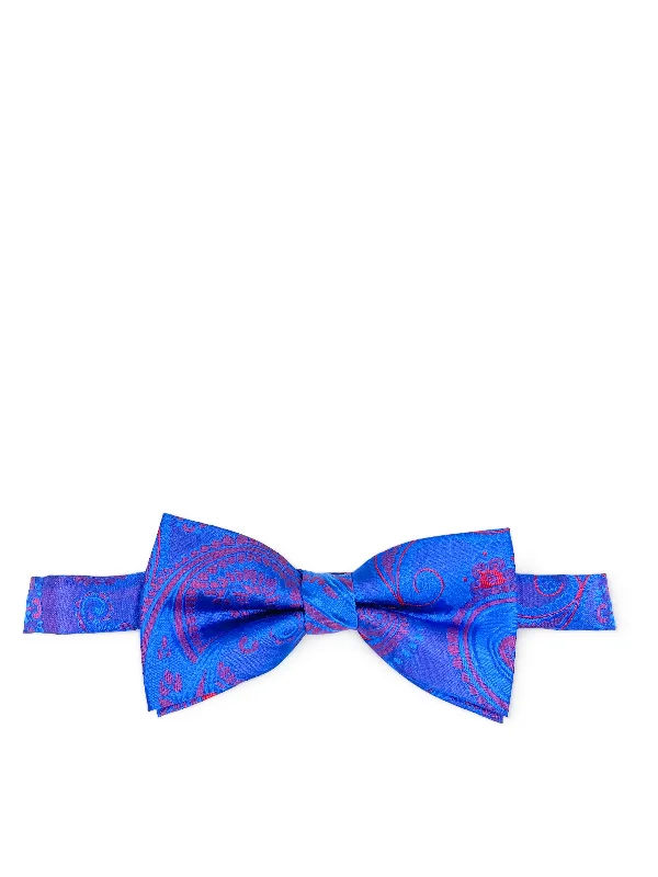 Royal Blue Artisan Paisley Bow Tie