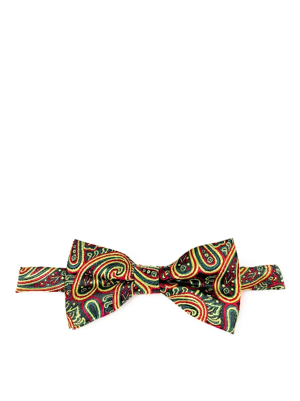 Sunny Lime Extraordinary Paisley Bow Tie