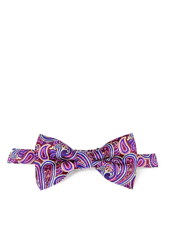 Viola Pink Extraordinary Paisley Bow Tie