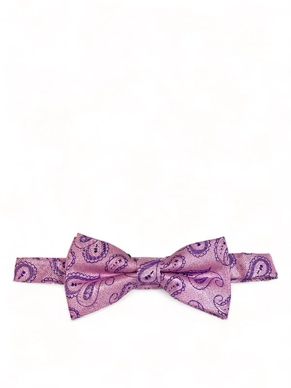 Pink Artisan Paisley Bow Tie