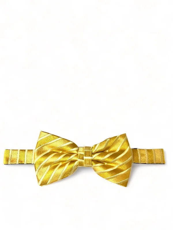 Golden Glow Silk Bow Tie and Pocket Square