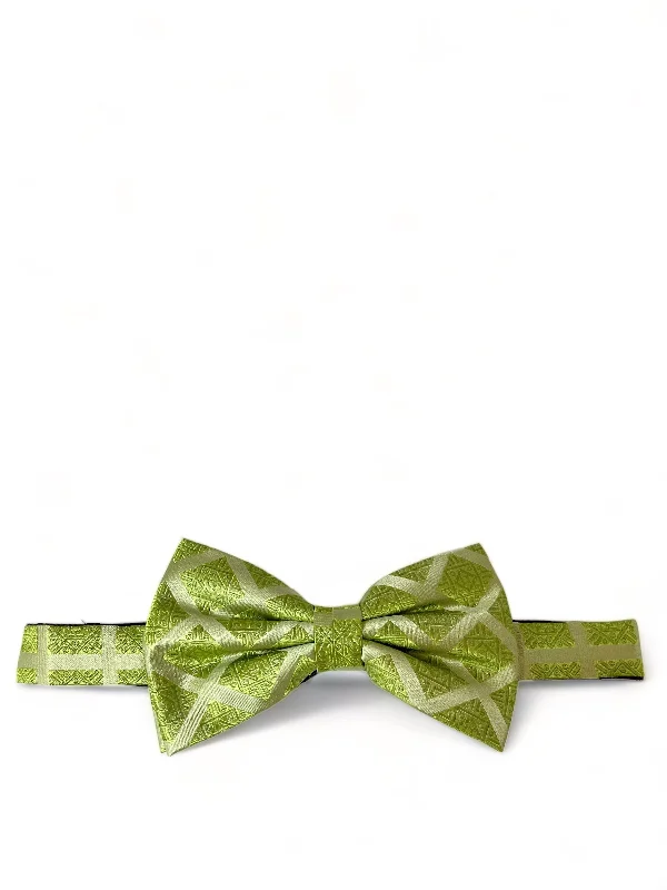 Lime Green Silk Bow Tie