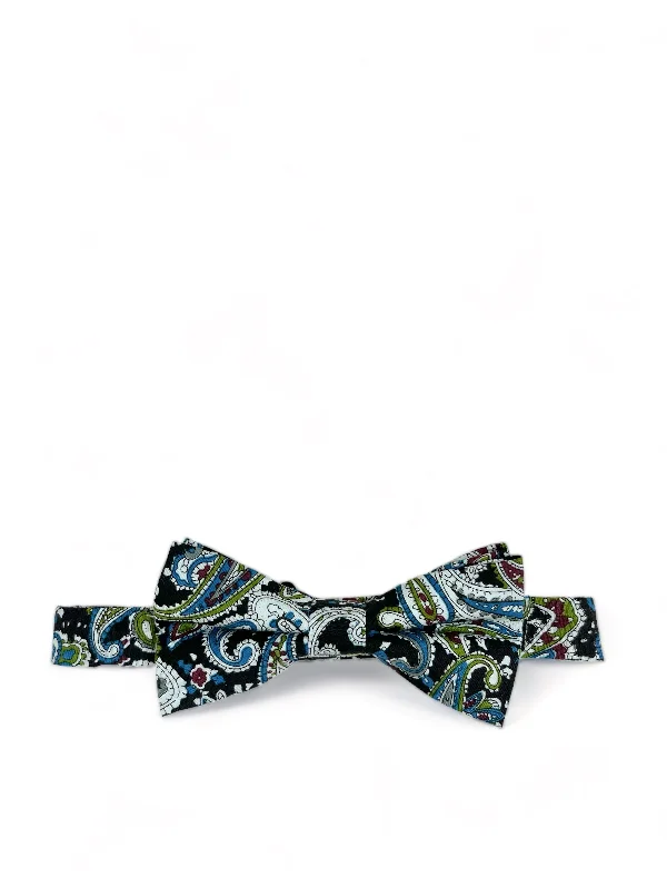 Paisley Cotton Bow Tie by Paul Malone