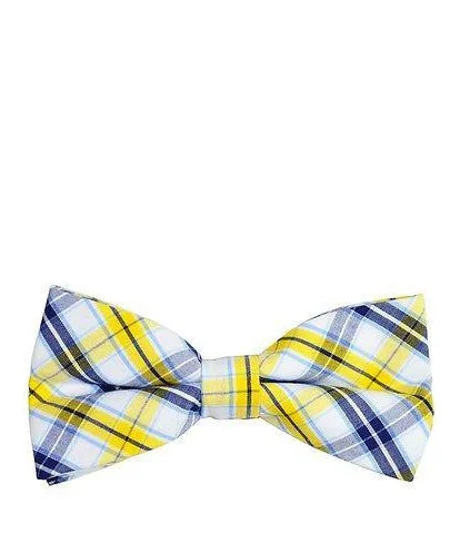 Plaid Cotton Bow Tie by Paul Malone