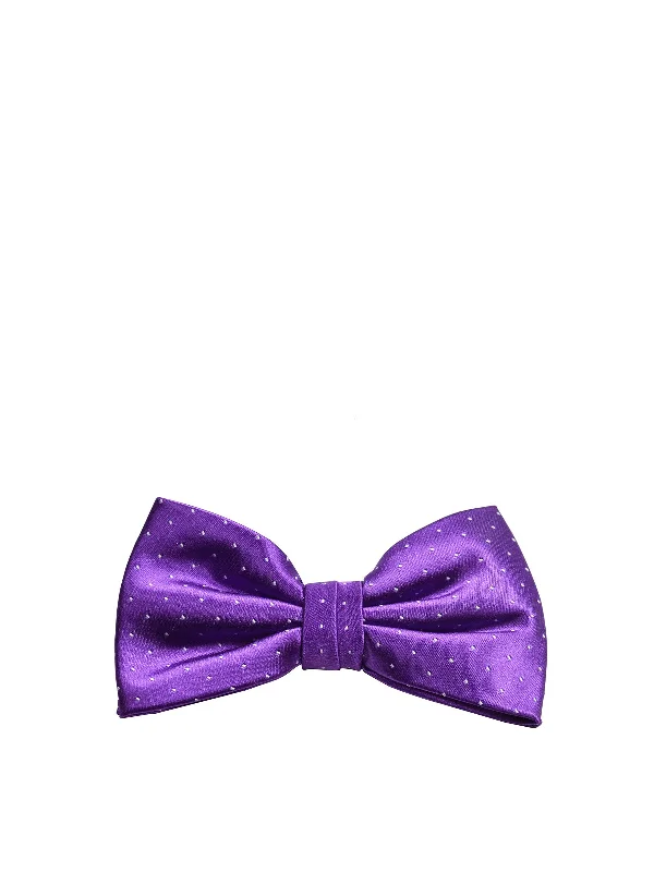 Purple Silk Bow Tie by Paul Malone