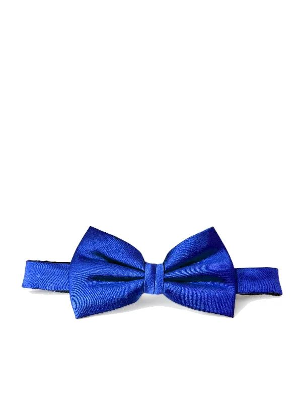 Solid Palace Blue Silk Bow Tie