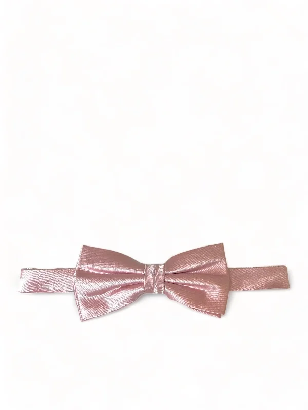 Solid Pink Mist Silk Bow Tie