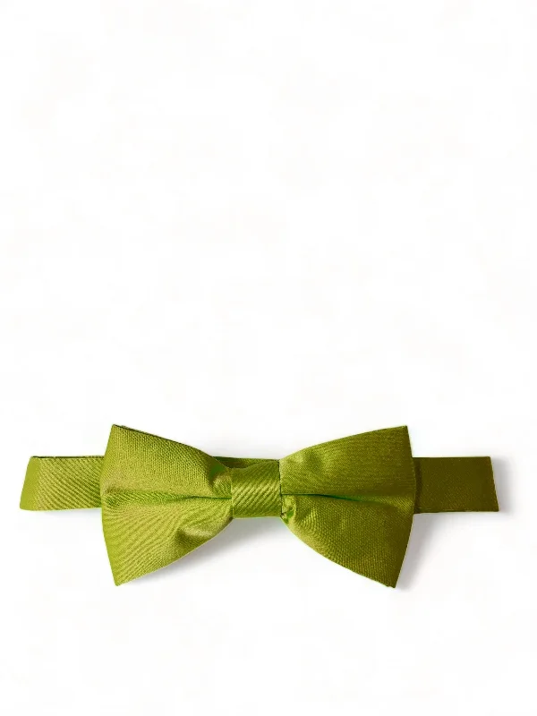 Solid Piquant Green Pre-Tied Bow Tie