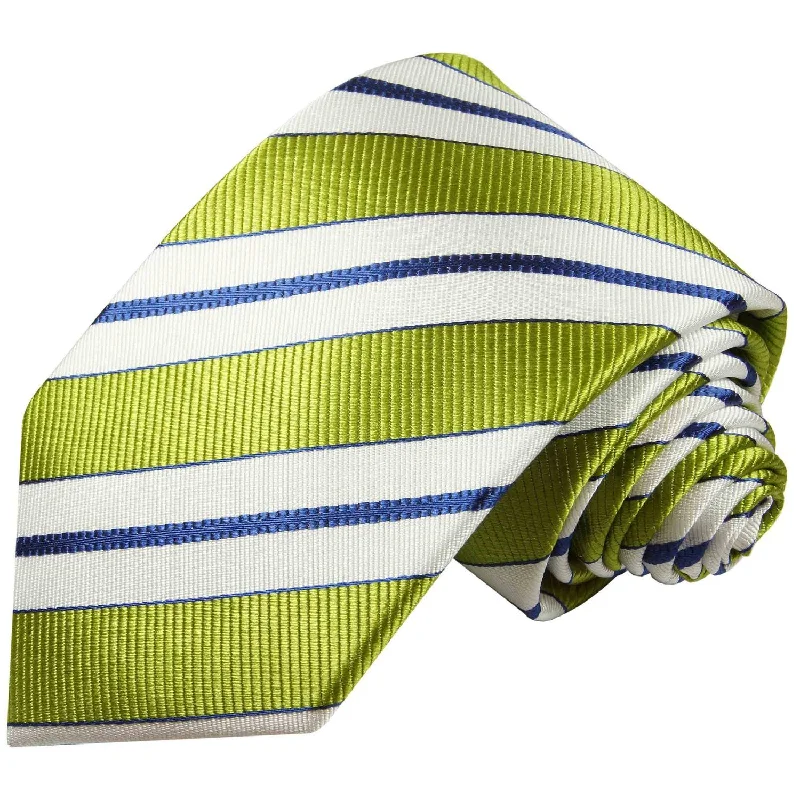 Silk Necktie Set by Paul Malone . Green