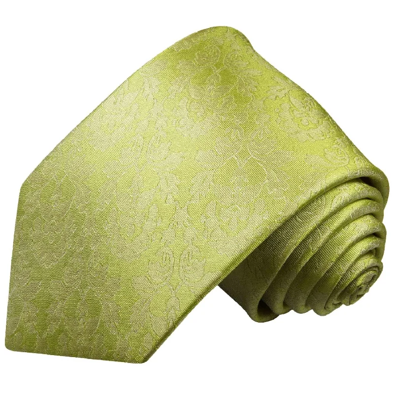 Silk Necktie Set by Paul Malone . Summer Green