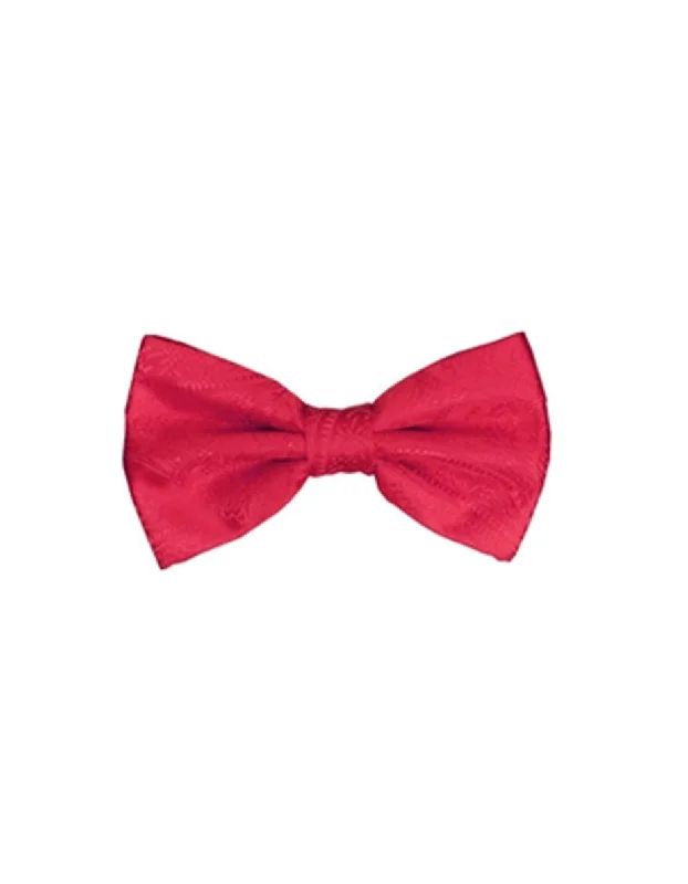 Red Paisley Bow Tie