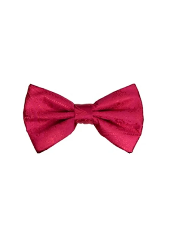 Magenta Paisley Bow Tie