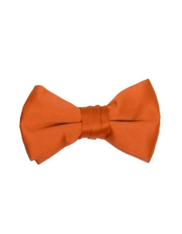 Solid Orange Bow Tie