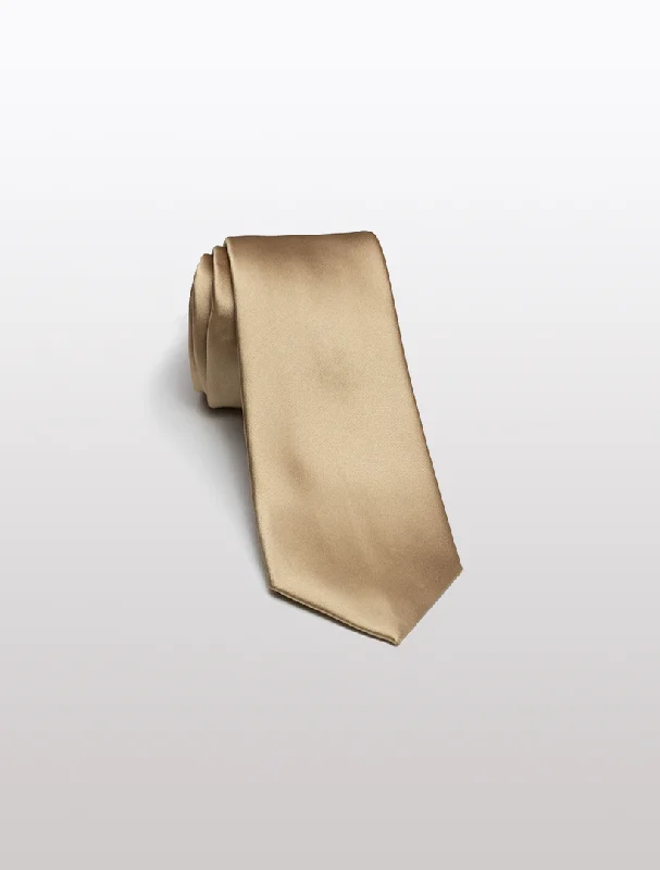 Champagne Men's Microfiber Tie