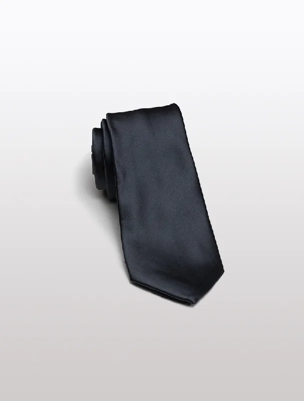 Dark Grey Men's Microfiber Tie