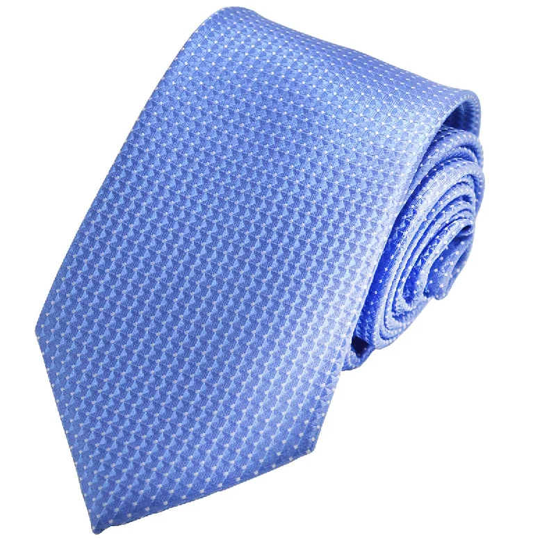 Classic Riviera Blue Pindot Men's Necktie