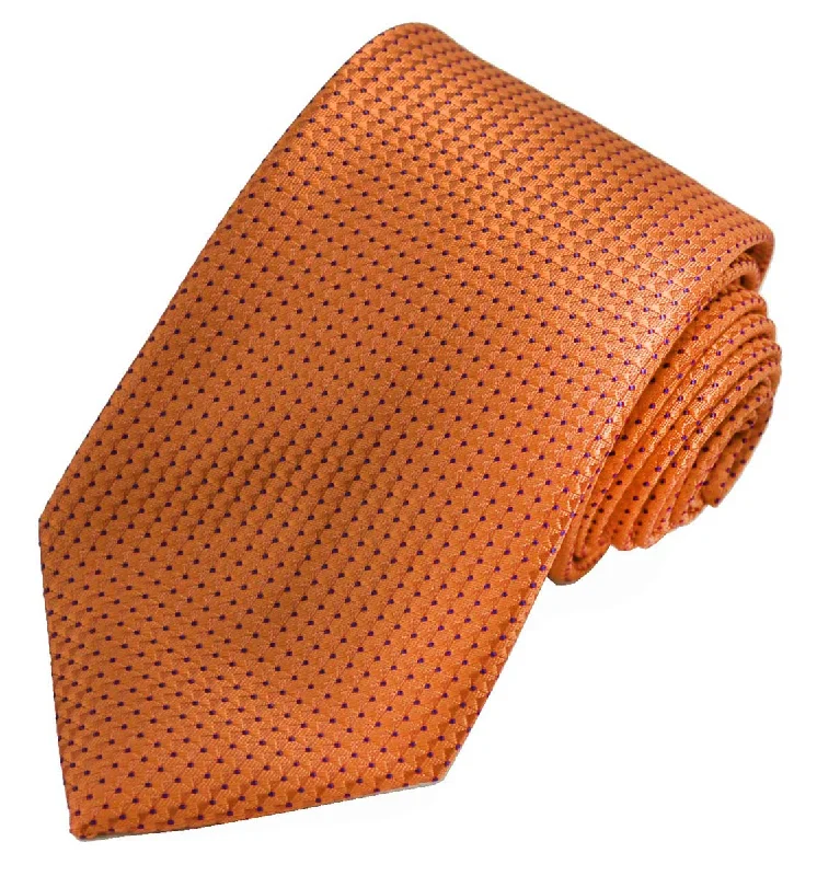 Classic Jaffa Orange Pindot Men's Necktie