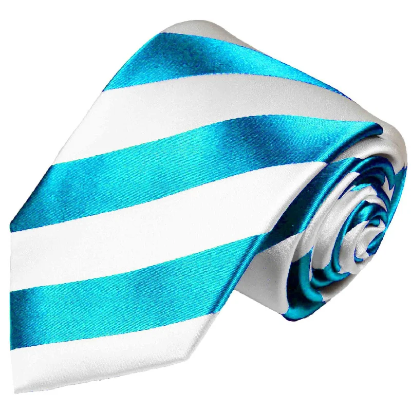 Classic Angel Blue College Striped Men's Necktie