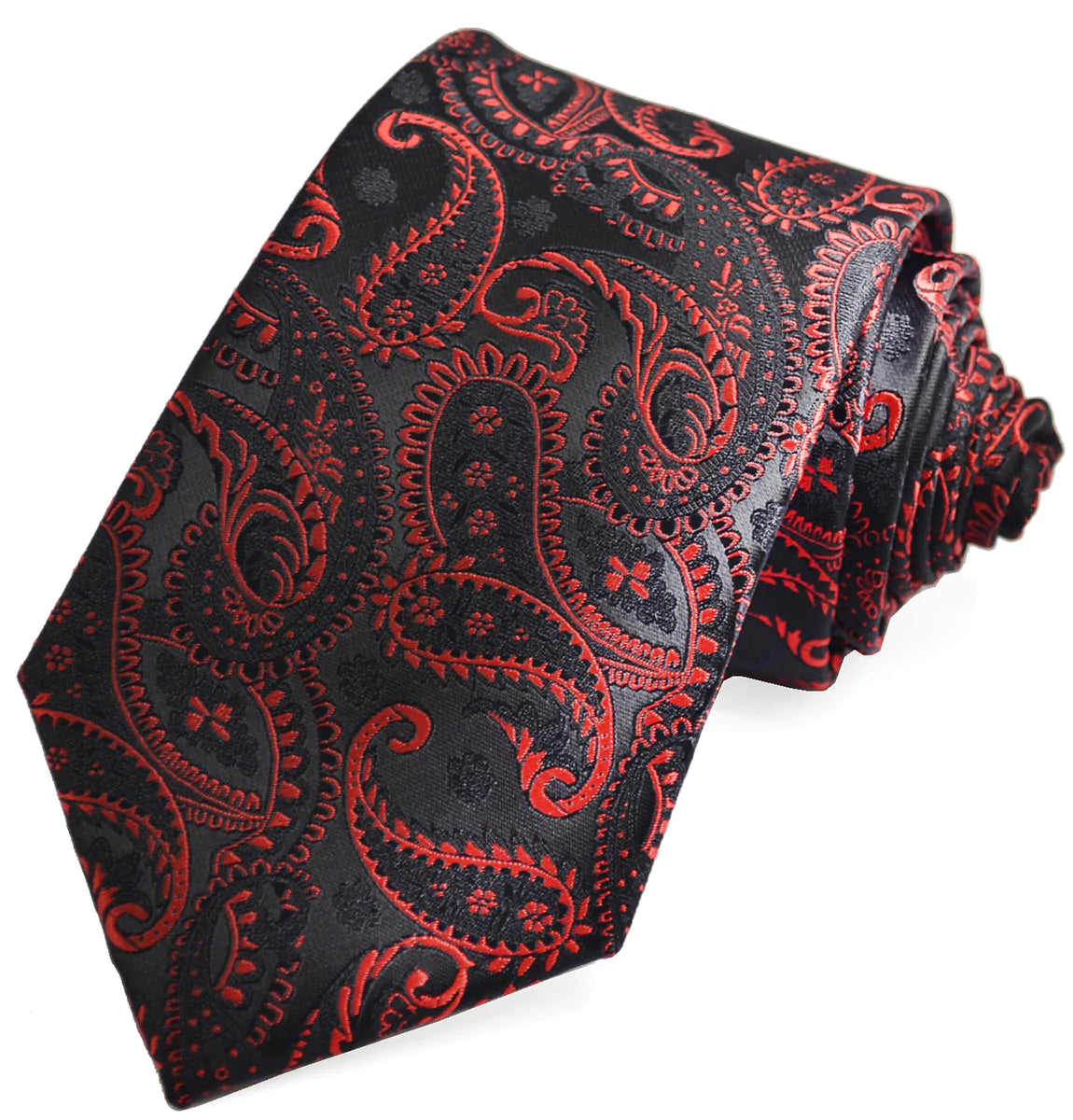 Red Fashionable Paisley Tie