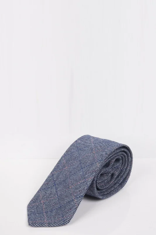 Hilton Blue Check Tweed Tie