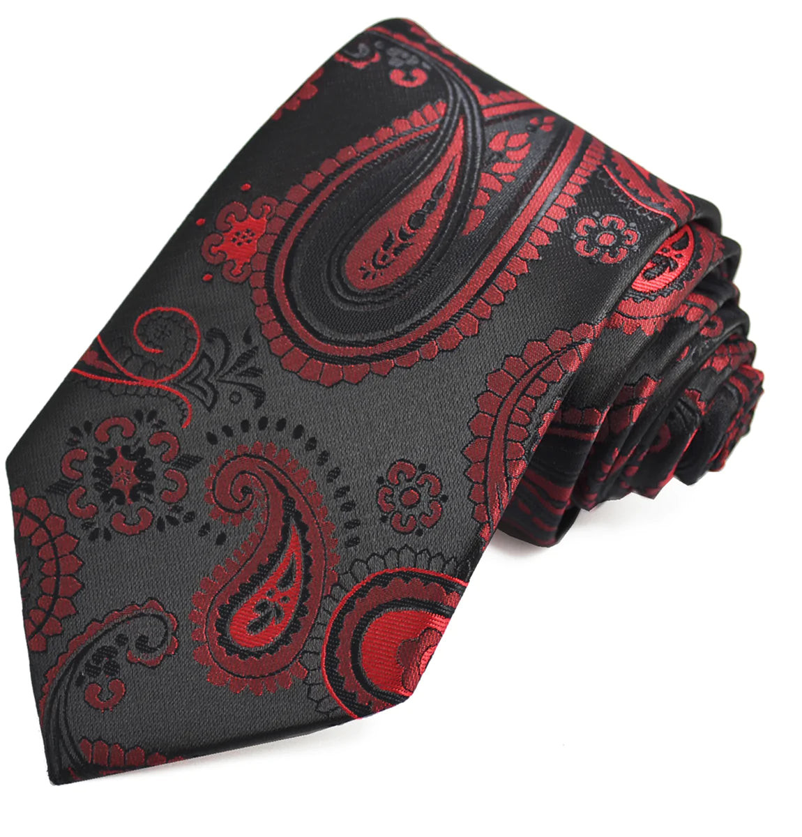 Burgundy Artisan Paisley Men's Tie