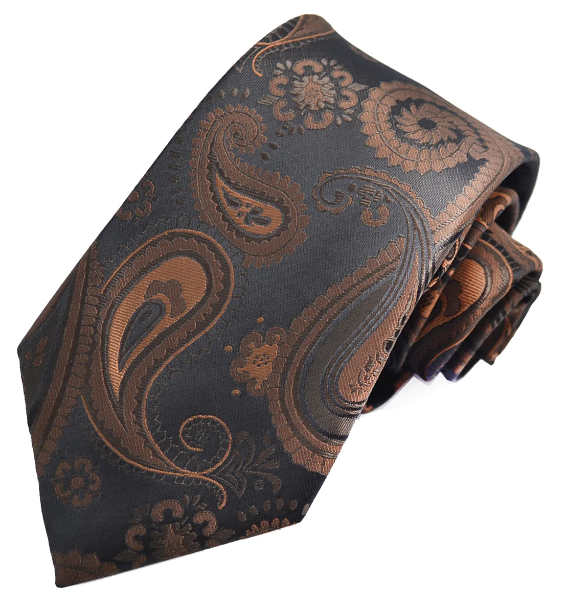 Brown Artisan Paisley Men's Tie