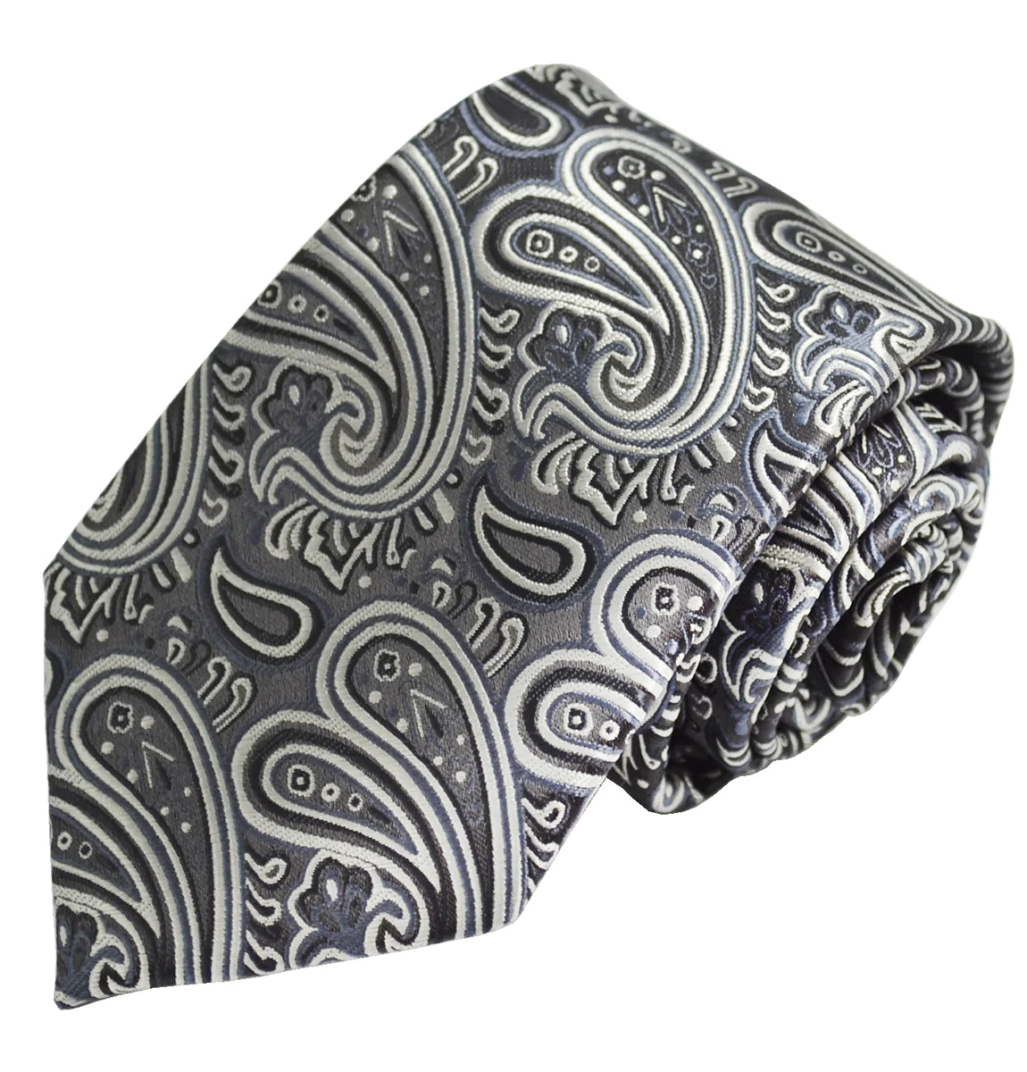 Extraordinary Black Paisley Design Tie