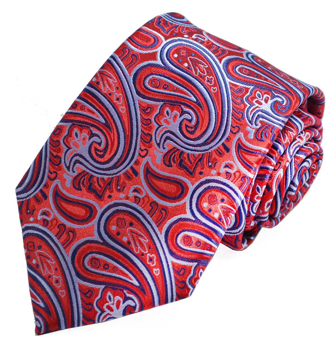 Extraordinary Red Paisley Design Tie