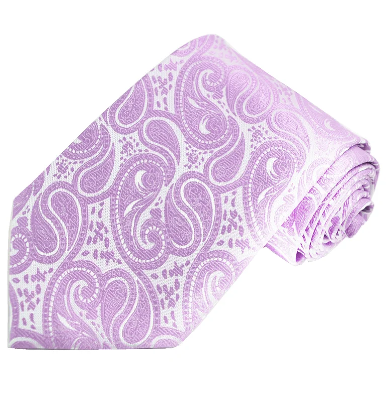 Classic Formal Lavender Paisley Necktie