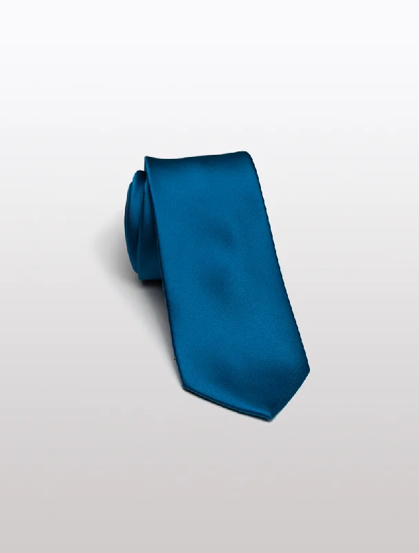 Light Blue Men's Microfiber Tie