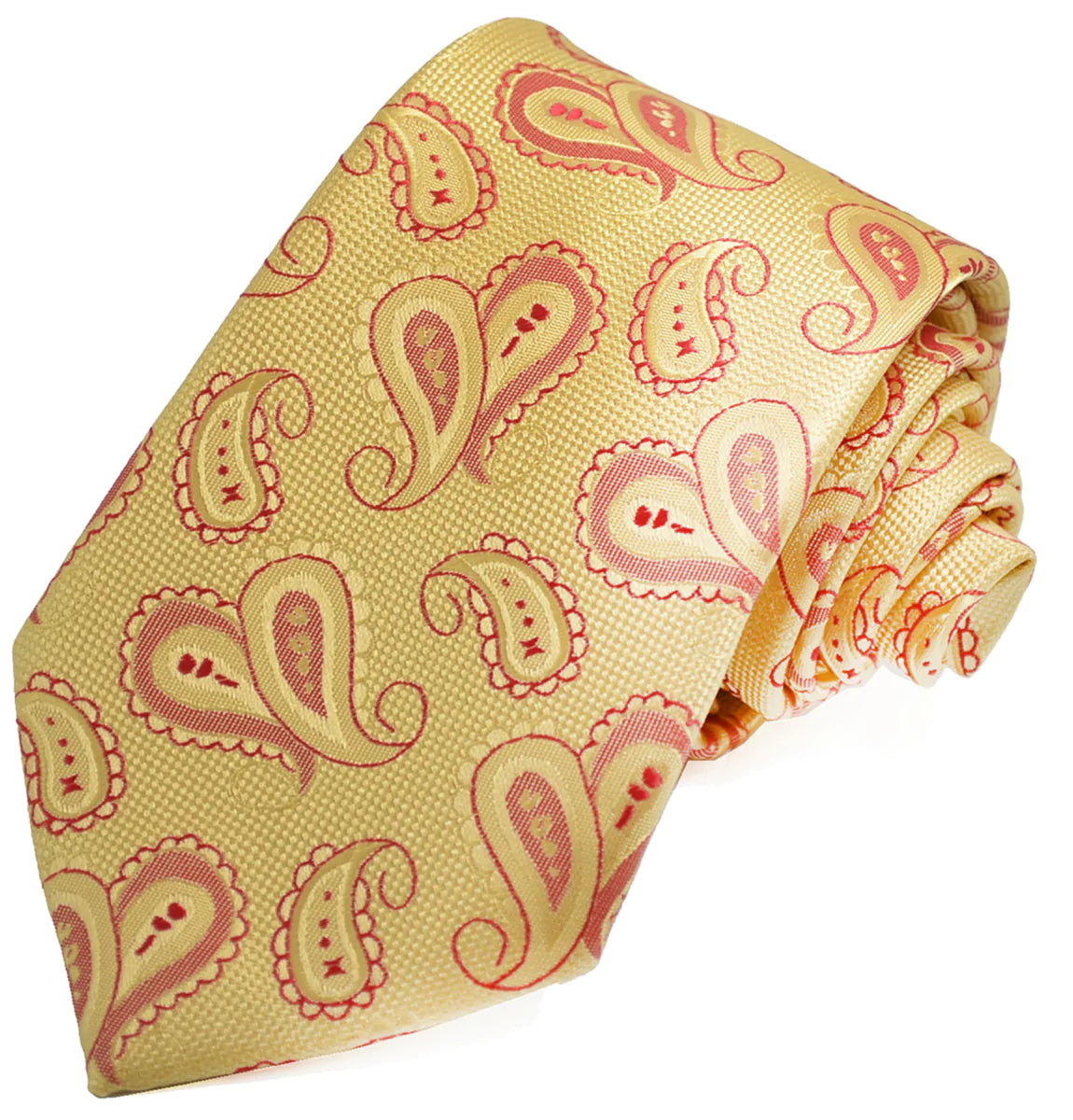 Yellow Artisan Paisley Mens Tie