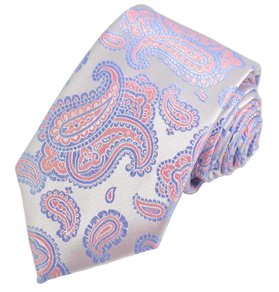 Lilac Snow Fashionable Paisley Tie