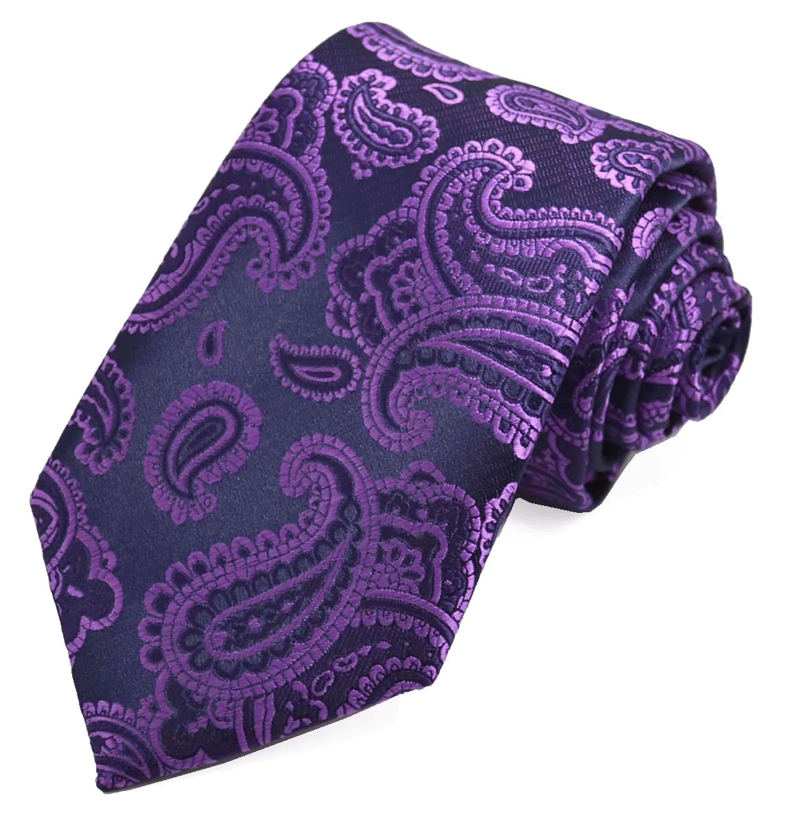 Patrician Purple Fashionable Paisley Tie