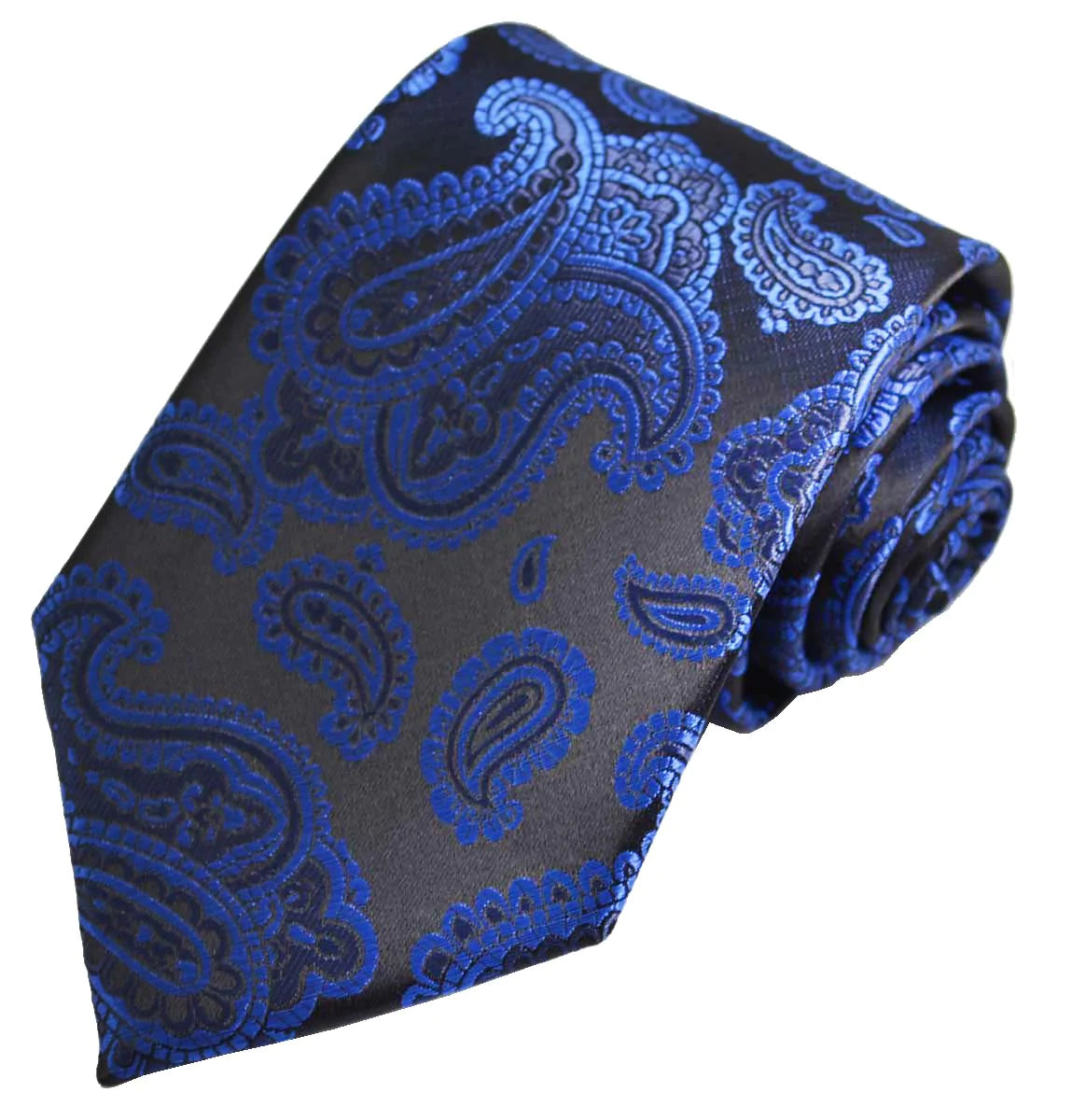 Royal Blue Fashionable Paisley Tie