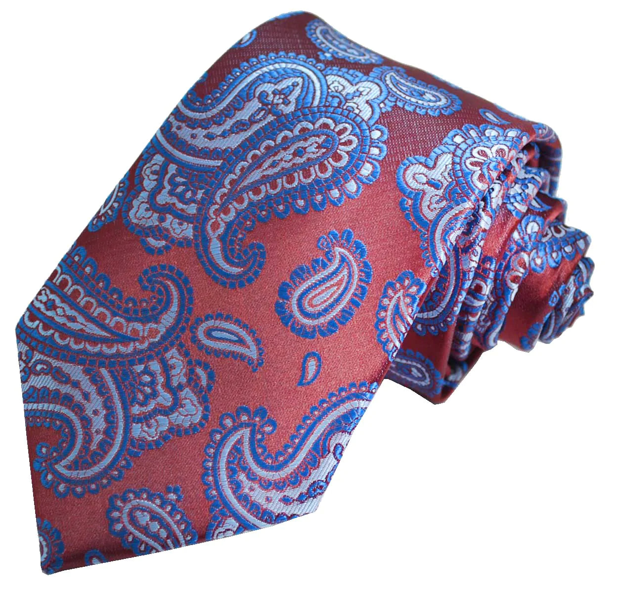 Tango Red Fashionable Paisley Tie