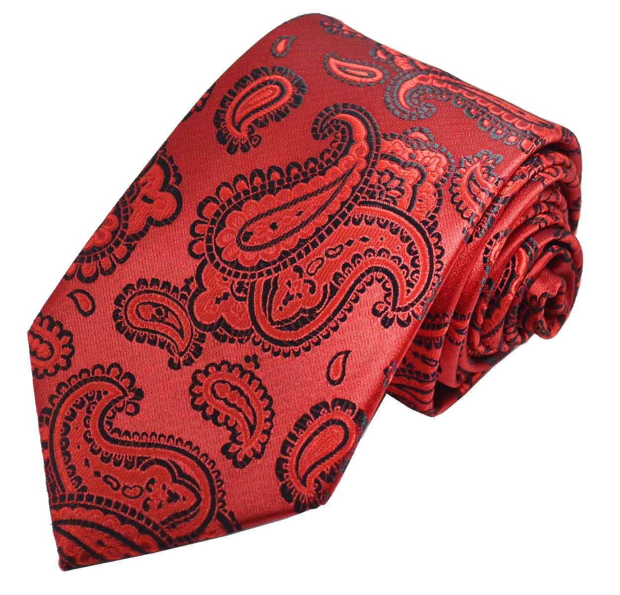 Red Fashionable Paisley Tie