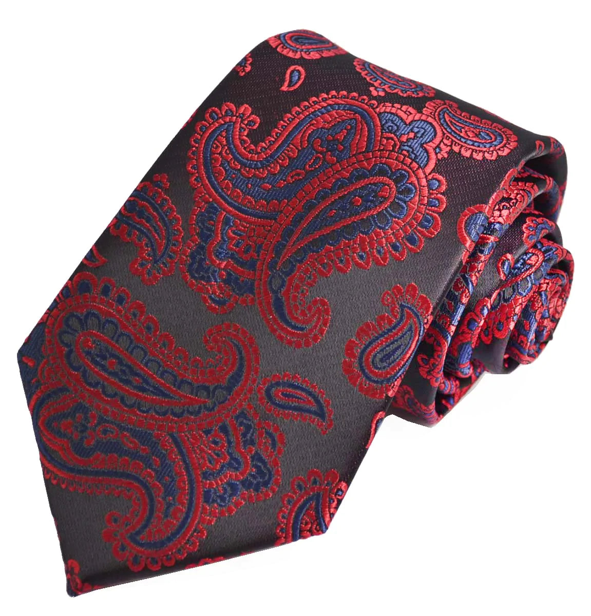 Burgundy Fashionable Paisley Tie