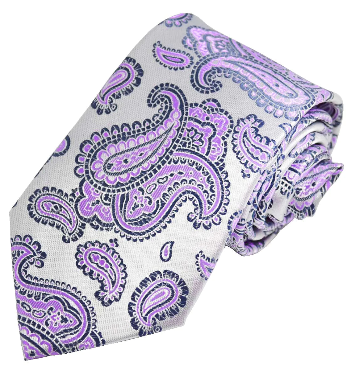 Violet Fashionable Paisley Tie