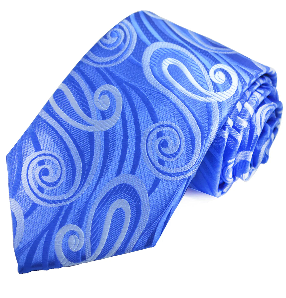 Blue Wild Paisley Design Tie