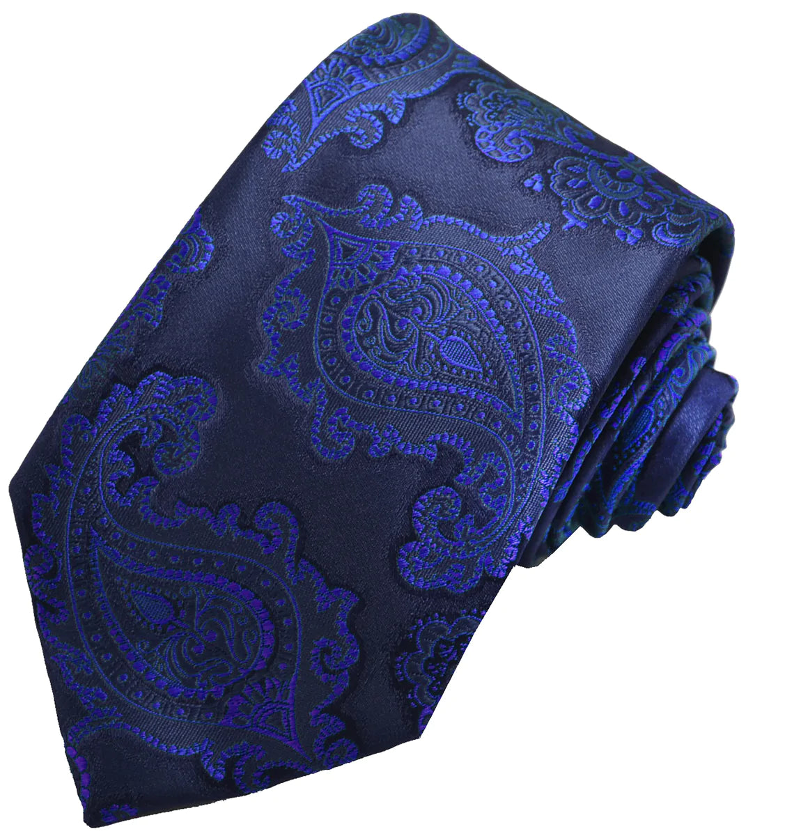 Royal Blue Formal Paisley Necktie